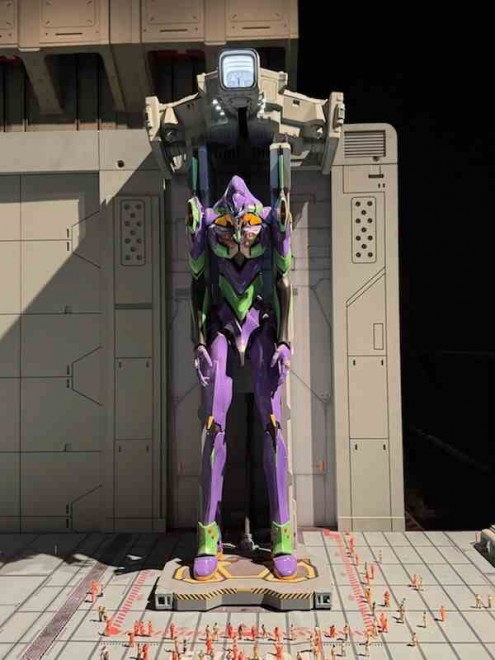 The Evangelion Hangar exhibit attracts fans from around the world.